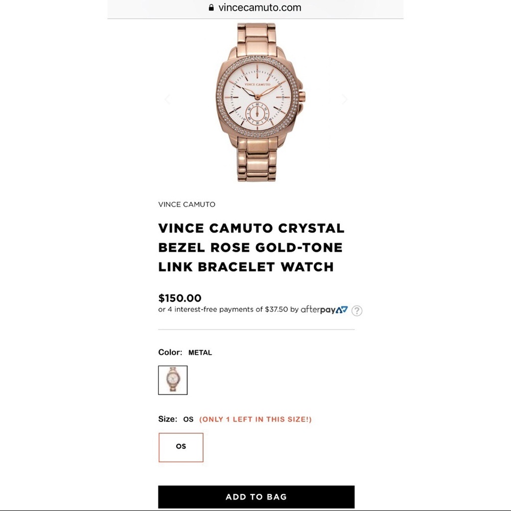 New Vince Camuto Rose Gold-Tone Watch - Picture 8 of 8